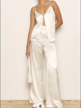 Reformation Cream Pant Set